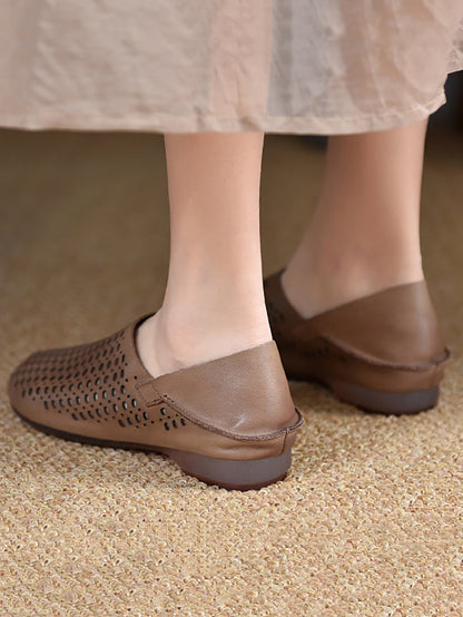 Boho Chic Hollow Out Comfy Flats