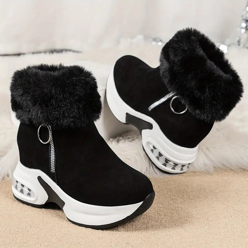 Cozy Wedge Booties