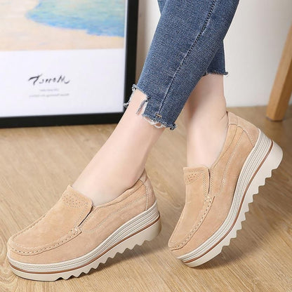 Buty codzienne Slip On Leather Low Top Flats