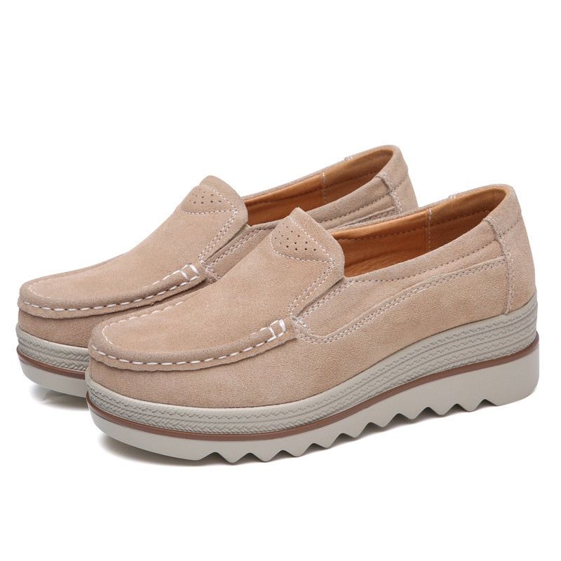 Buty codzienne Slip On Leather Low Top Flats