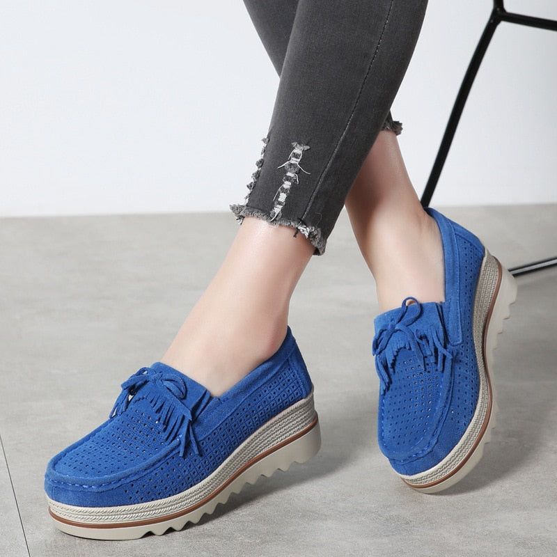 Buty codzienne Slip On Leather Low Top Flats