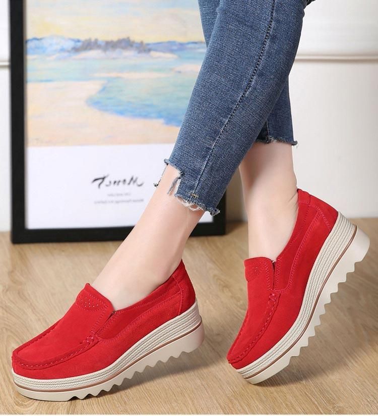 Buty codzienne Slip On Leather Low Top Flats